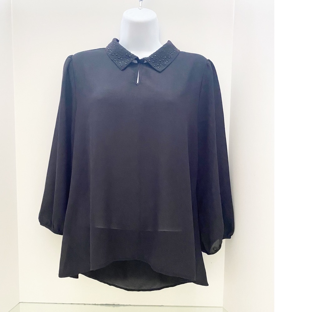Forever 21 Midnight Navy Dress Blouse